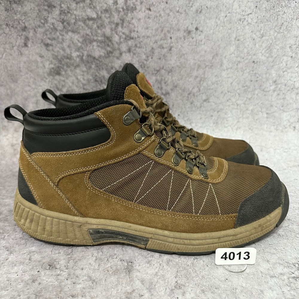 Orthofeet Hunter Hiking Boots Mens 11.5 Brown Orthopedic Leather Suede Outdoor